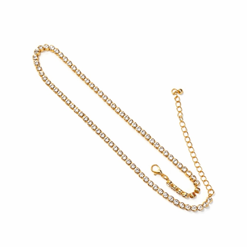 Gold and Silver Crystal Women's Necklace